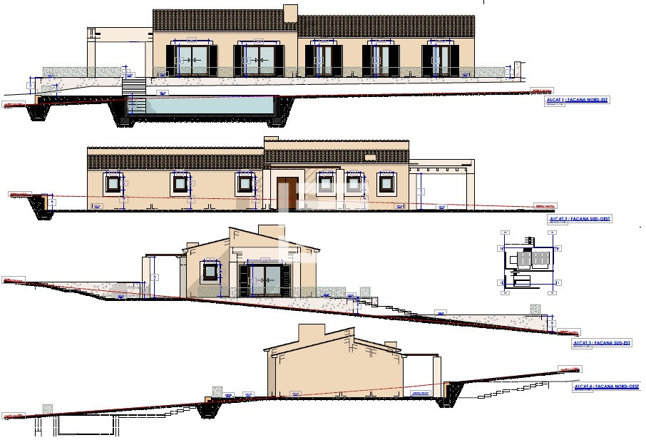Foto del plano de la casa